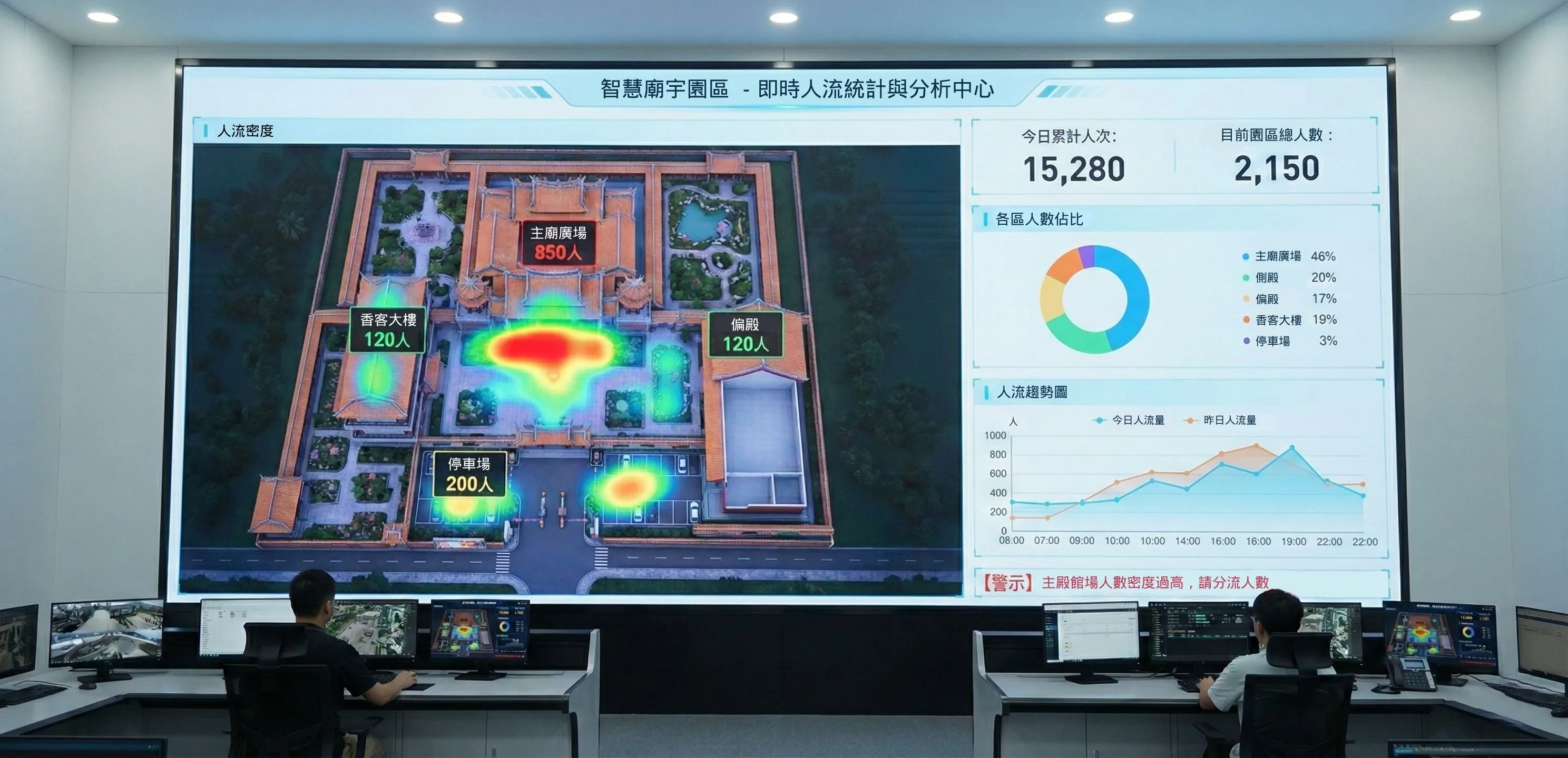 即時人流統計與分析中心
