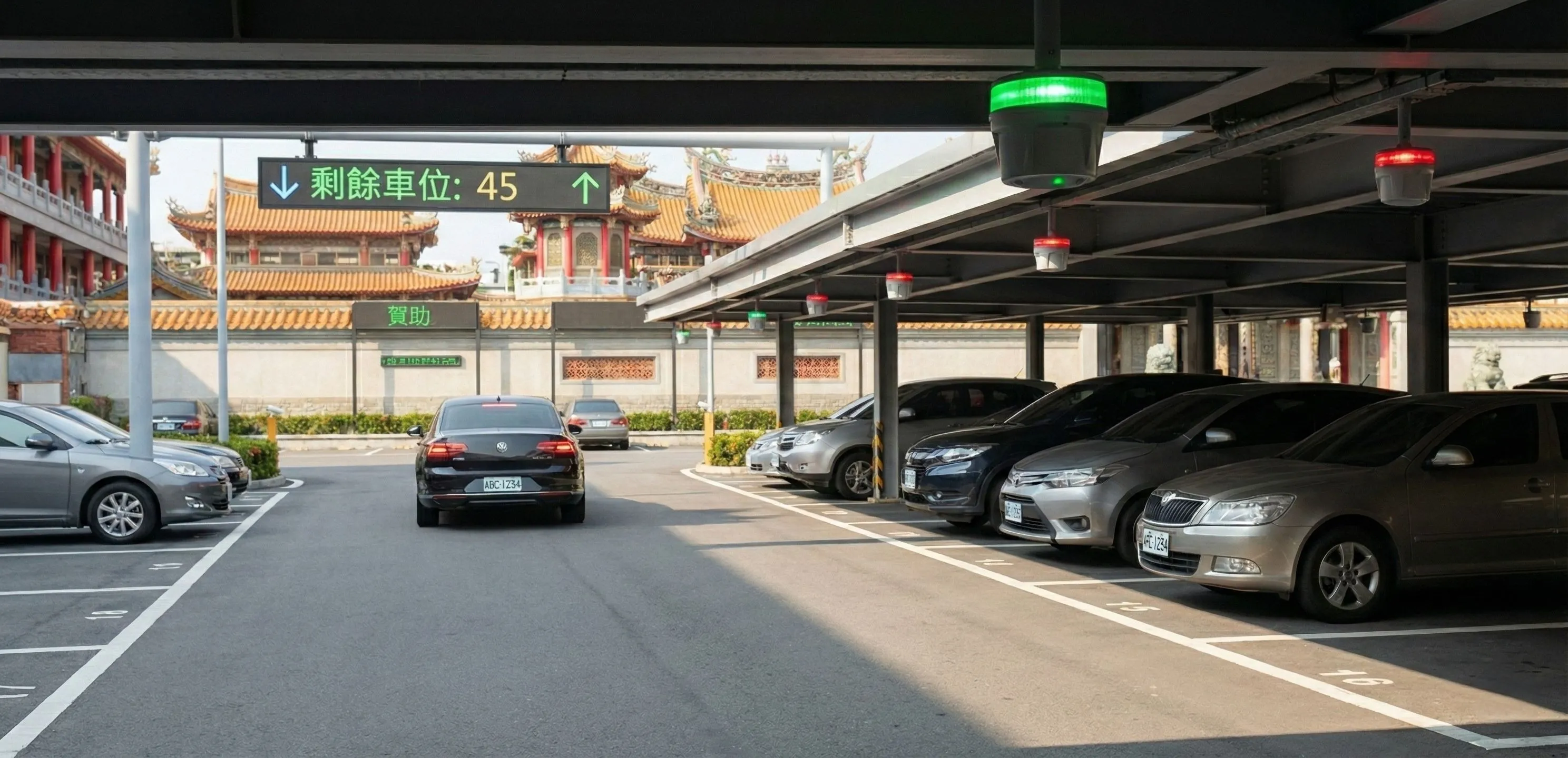 智慧停車場內部
